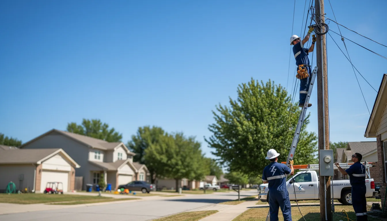 Residential electrician providing installation services in Cleveland, MN